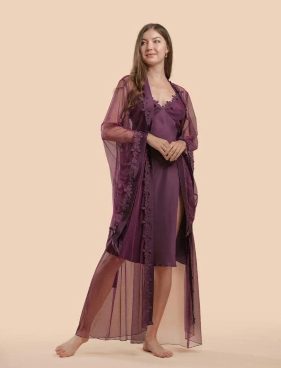 Three Piece Luxury Nighty