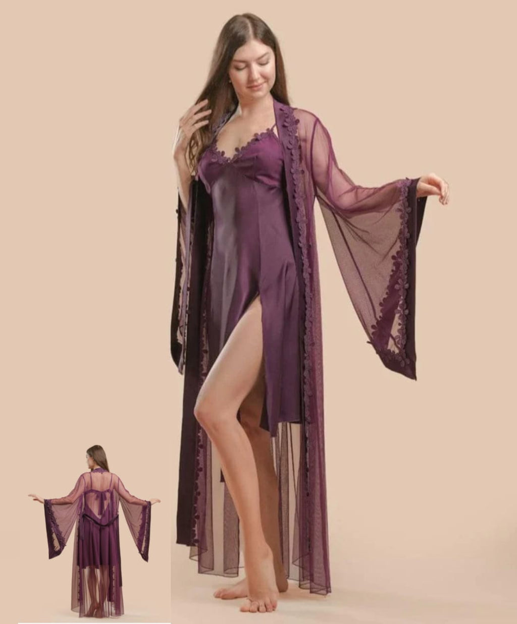 Three Piece Luxury Nighty