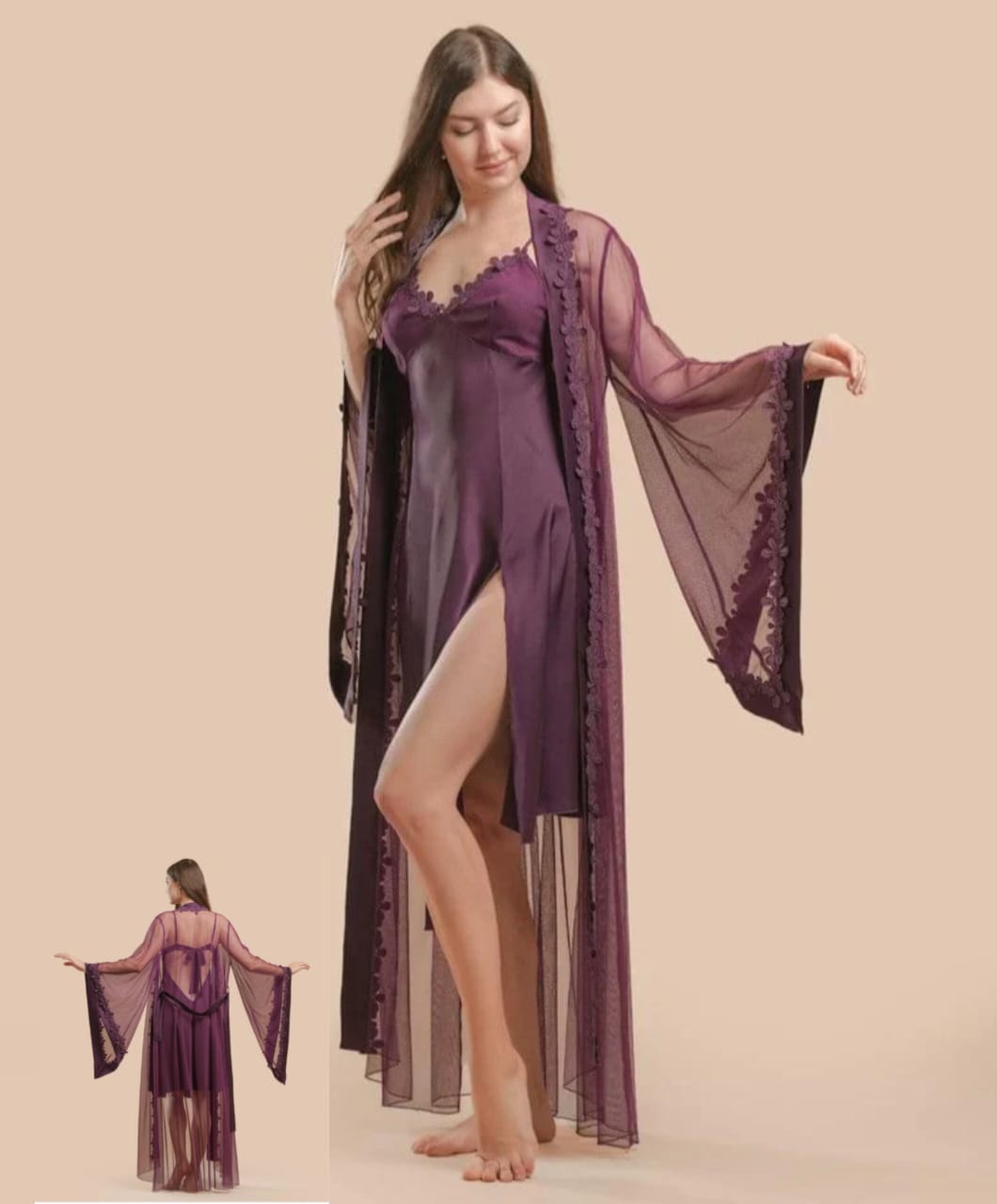 Three Piece Luxury Nighty