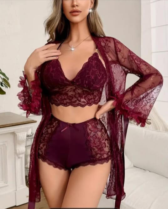 3 Piece Nighty Set-🥰Sleepwear for Women